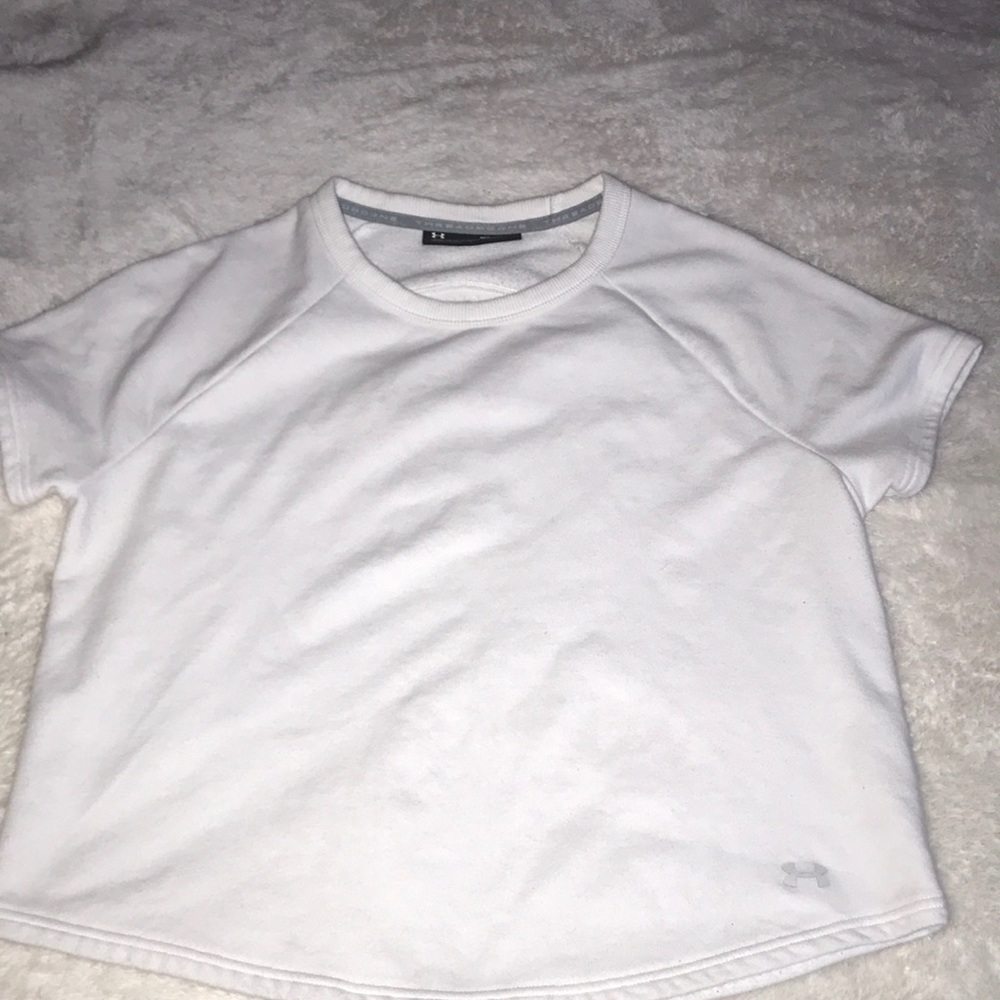 White under armour crop top